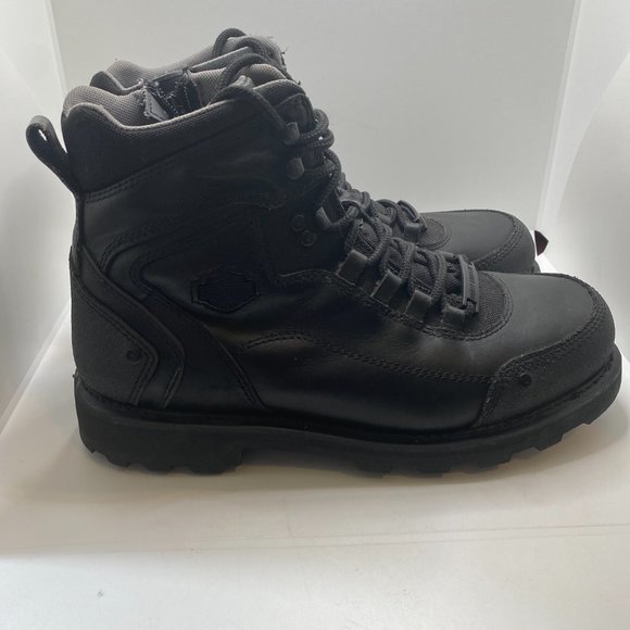 Harley Davidson Mens Downshift Black Oil Resistant Motorcycle Boots Size US 12 main image 11
